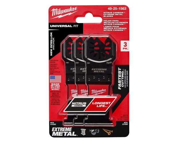 Набір 3шт Nitrus полотна для мультитула по металу Milwaukee 49-25-1563