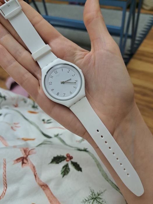Zegarek swatch skin big biały jak nowy