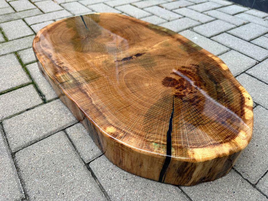 Nowoczesne loftowe stoliki z drewna dębowego - wykonane ręcznie.