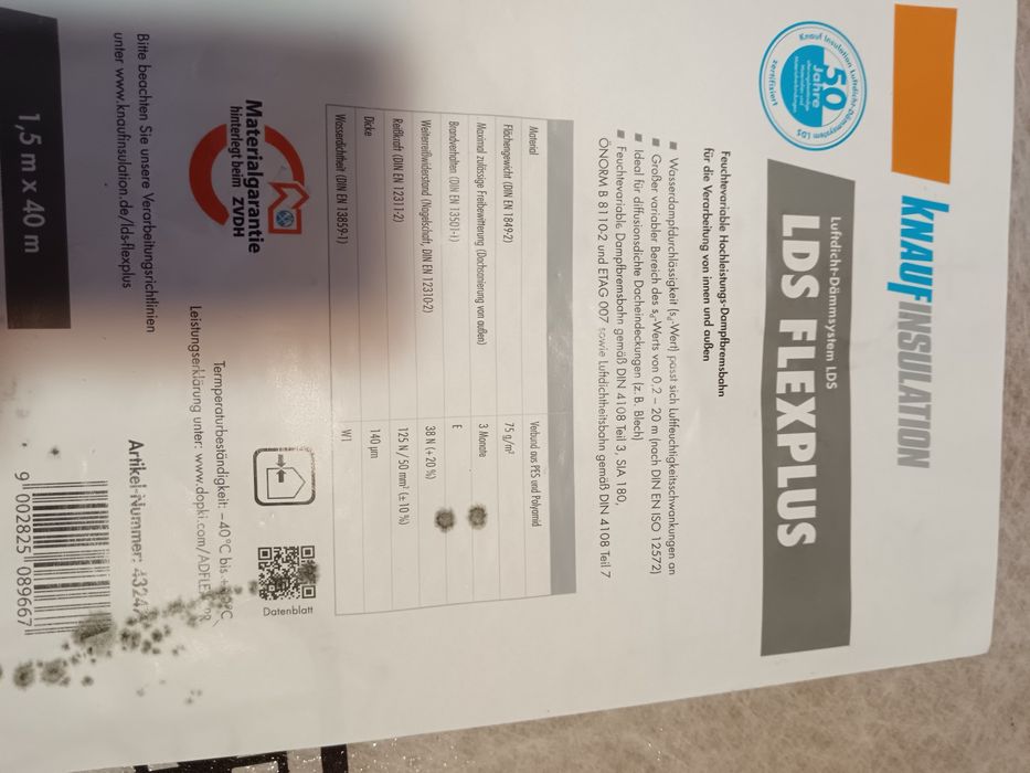 Folia paroizolacyjna Knauf insullation 1, 5m x 40m