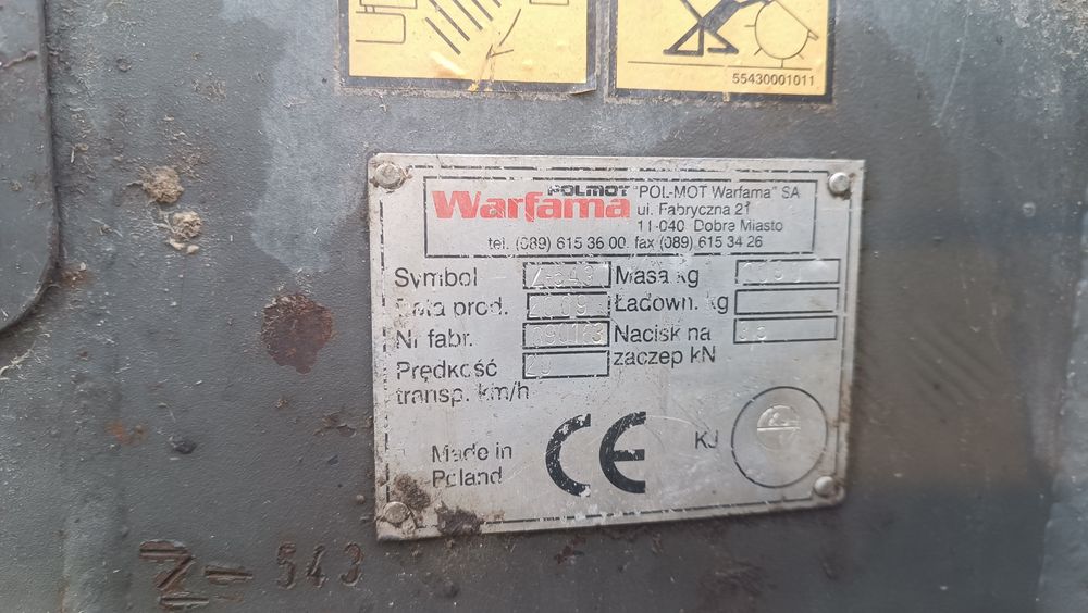 Prasa Warfama Z-543 siatka Bardzo dobry stan