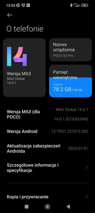 Xiaomi POCO X3 PRO stan bdb 6/128 Gb