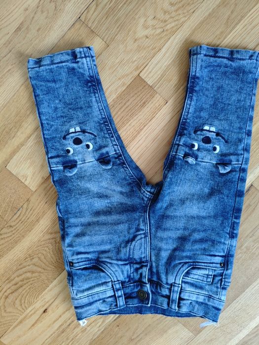 Spodnie na podszewce bawełnianej 74-80