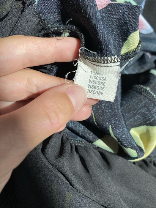 Cudna sukienka vintage lata 80. 90. retro prl 100% wiskoza