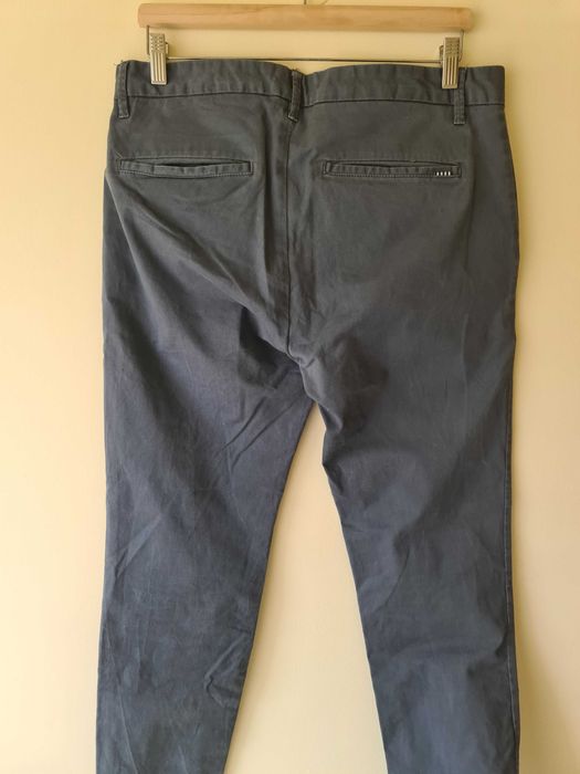 Calças de Sarja Azuis Clássicas Smart Skinny Pull & Bear - Tamanho 42