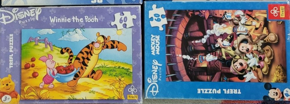 Puzzle Kubuś Puchatek i Myszka Miki