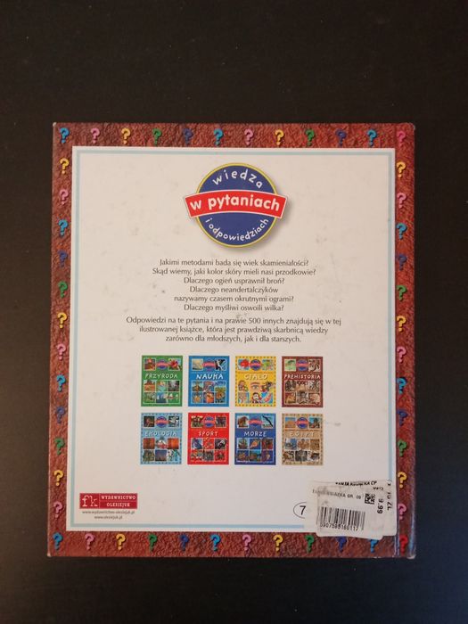 Książka dla dzieci "Obrazkowa encyklopedia dla dzieci prehistoria"