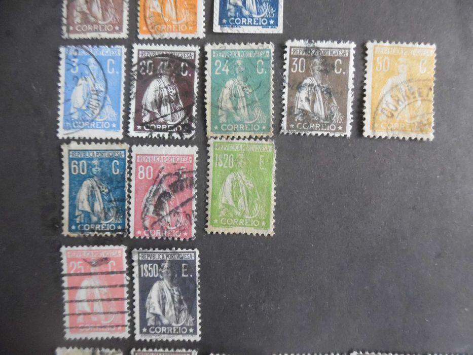 Selos Portugal 1912 a 1930 - Lote de CERES diversos anos e valores