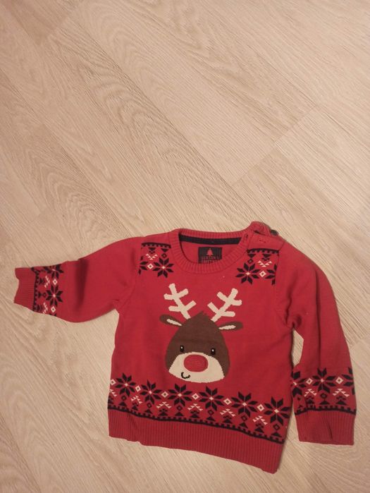 George 24-36 miesięcy sweterek święta renifer