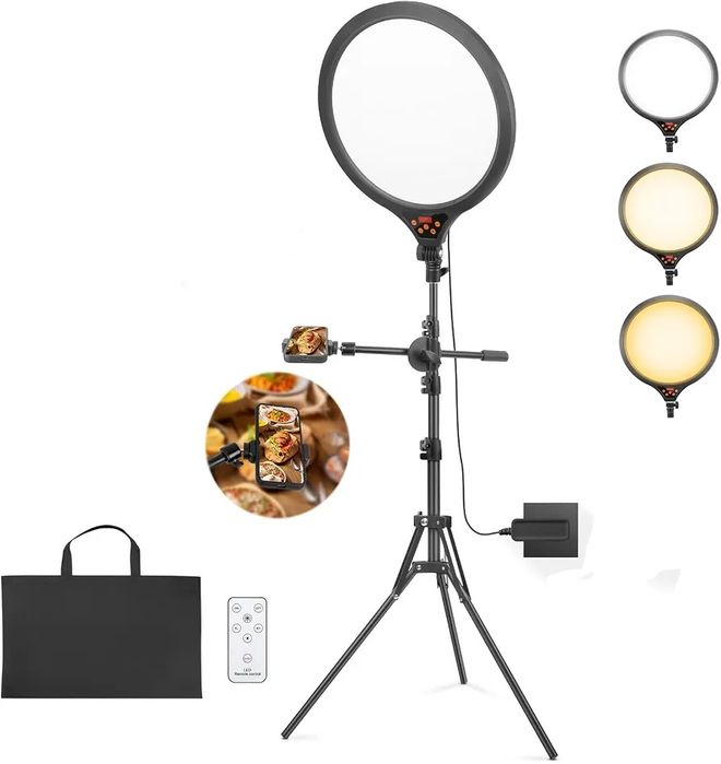 Sedgewin 35 cm Lampa do makijażu LED, lusterko i torba transportowa