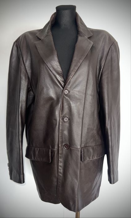 Kurtka skórzana męska, budrysówka, Leather Palace, 52/XL