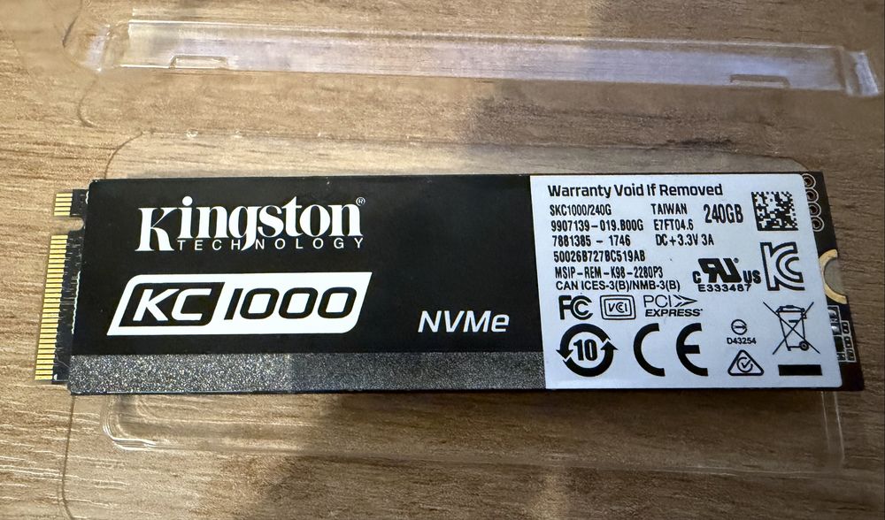 SSD nvme Kingston 240gb KC1000