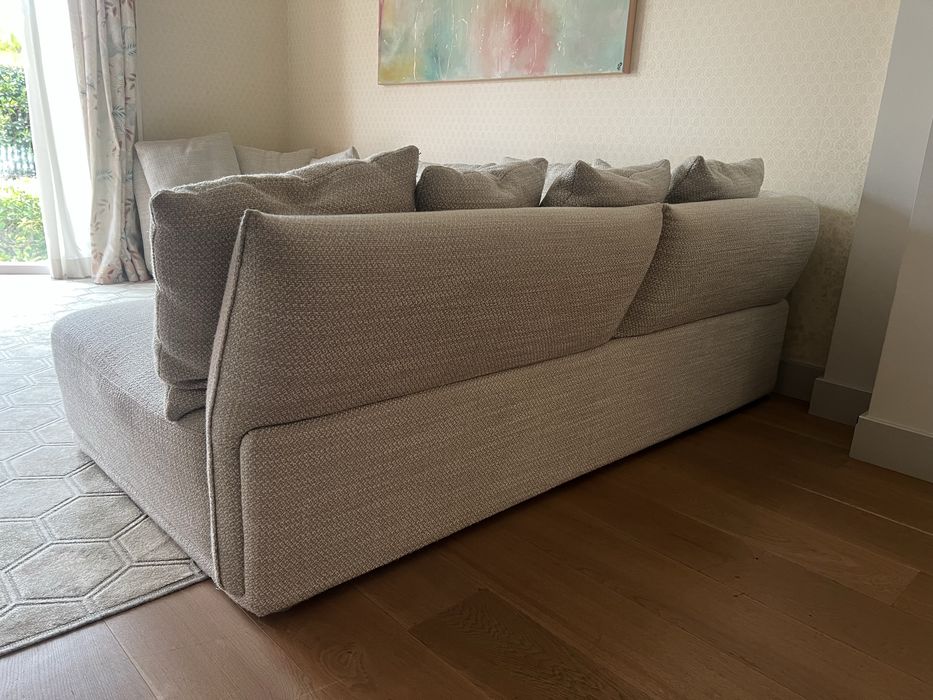 Sofá cinza 4 lugares