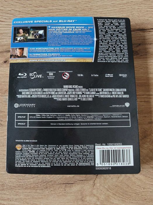 Starcie Tytanów blu-ray steelbook