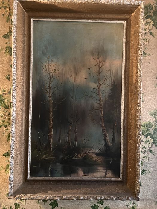 Brzozy obraz okejny lata 70