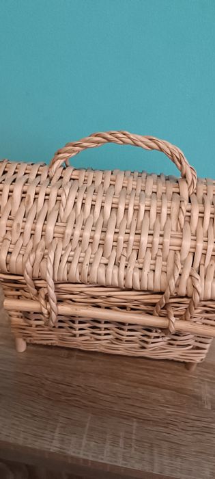 Cesta madeira vintage
