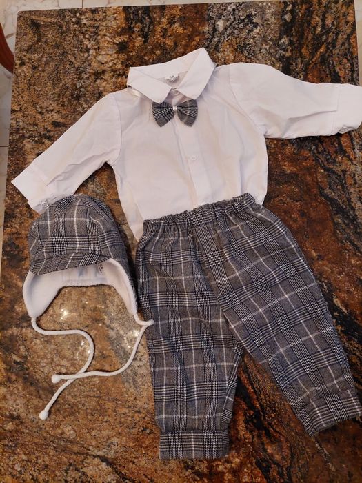 Zestaw na chrzest z kurtka