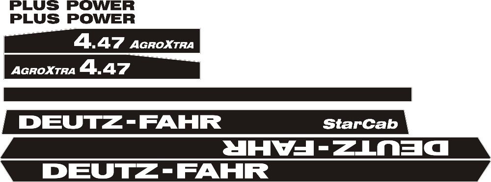 Naklejki Deutz Fahr DX 85 3.60 Agro prima 6.06 DX 4.30 160 4.50 3.90