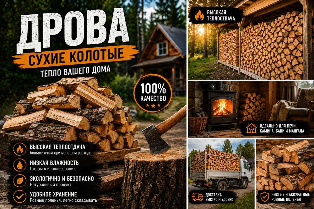 Дрова дубовые с доставкой