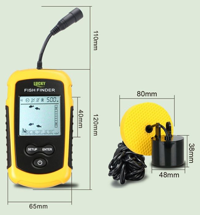 Localizador para pesca (Informa profundidade notifica cardumes peixe