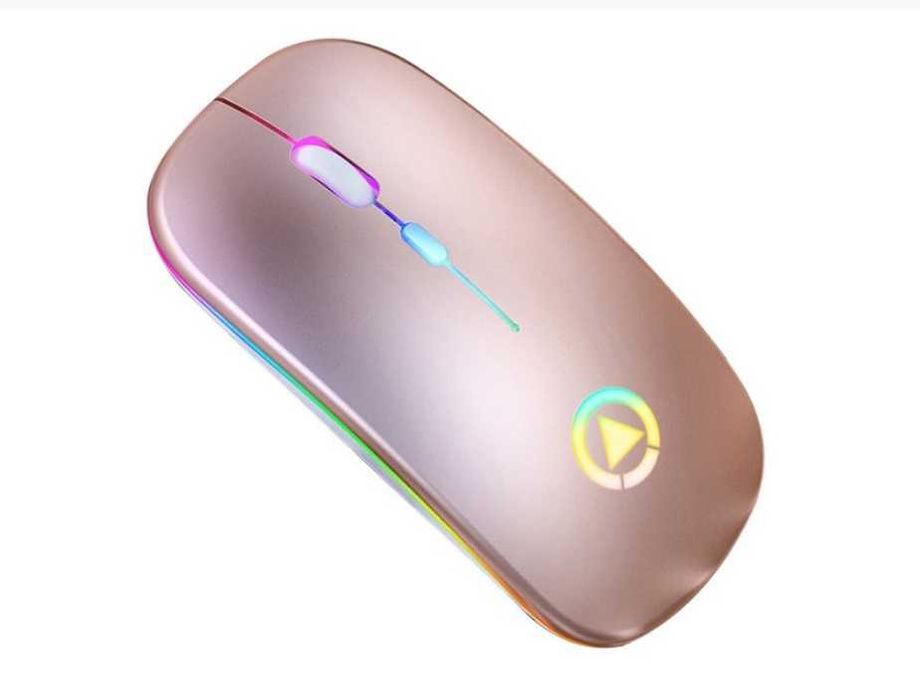 Myszka bezprzewodowa A2, Ładowanie USB! Podświetlanie LED ,Multicolor