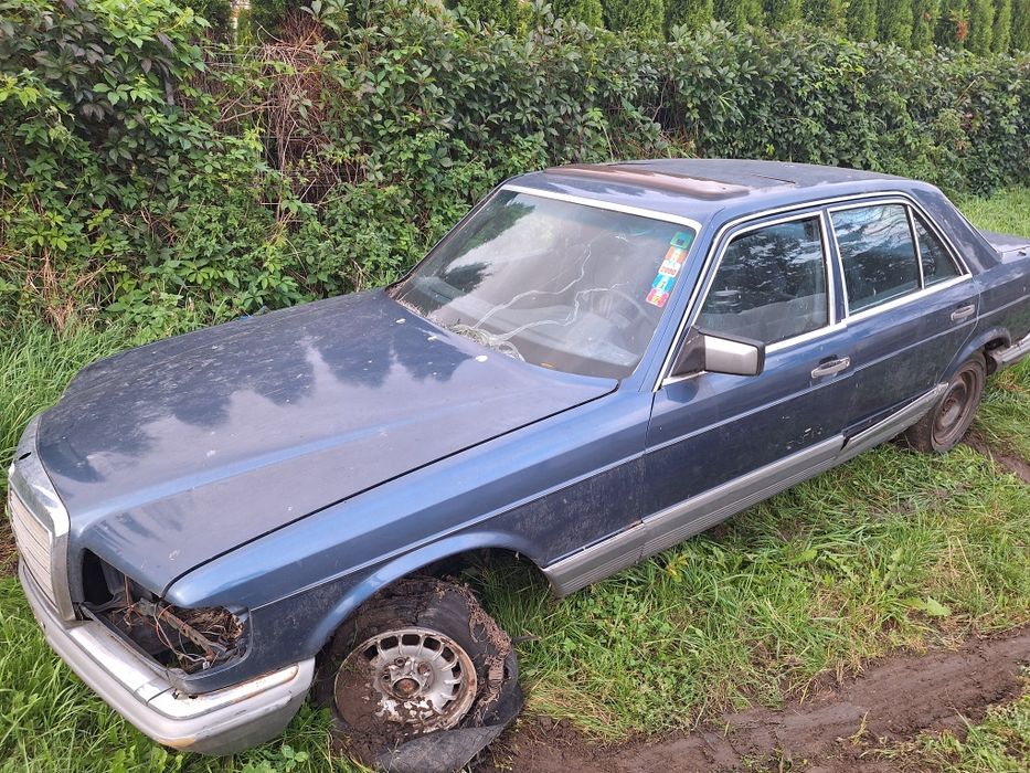 Mercedes 126 S klasa lampa błotnik maska
