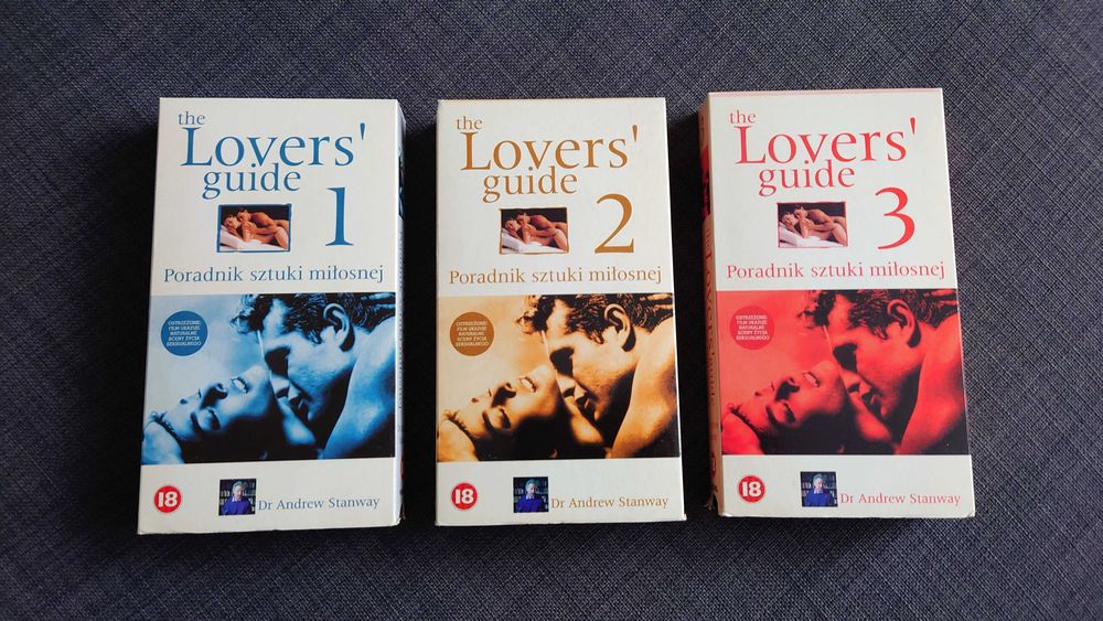 3 filmy VHS - LOVERS Guide, 1993/94 r. Stan bardzo dobry.