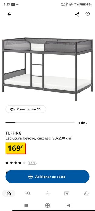 Cama beliche IKEA tuffin
