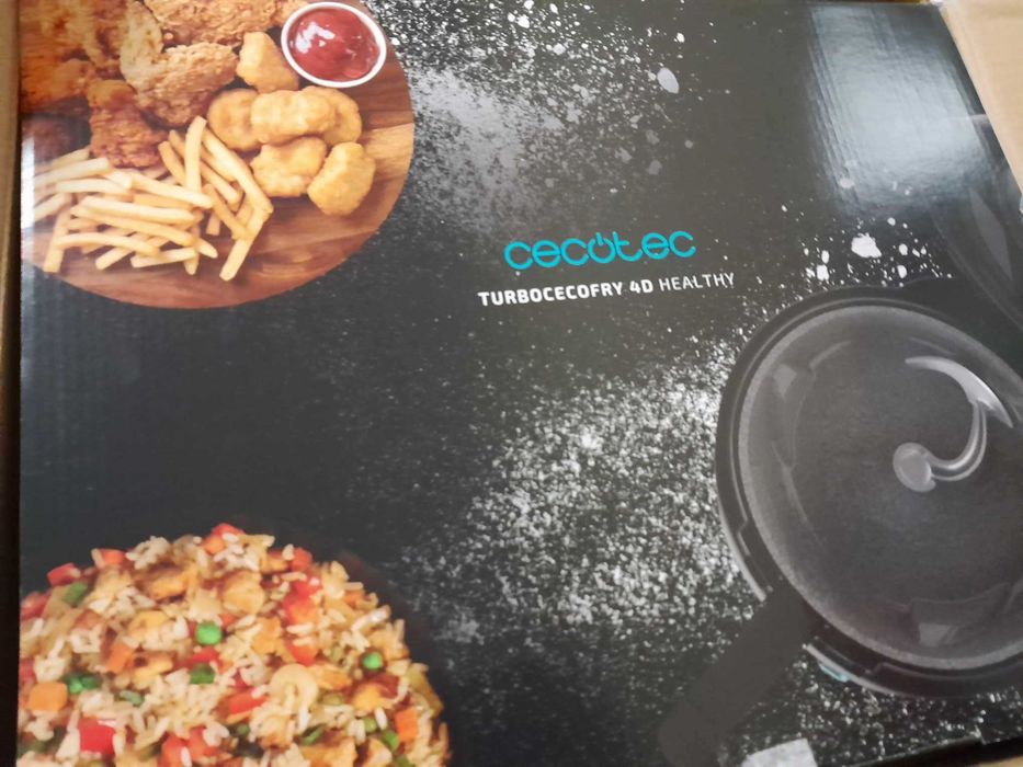 Fritadeira de ar quente de 3,5 L com 1350 W TurboCecoFry 4D Healthy.
