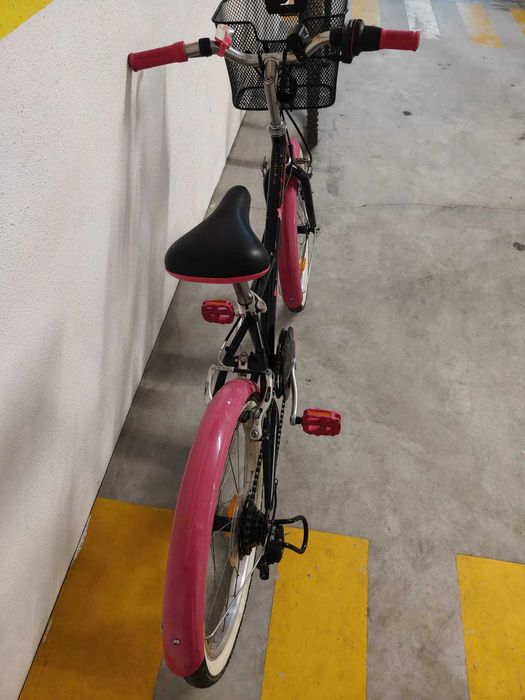 Bicicleta Polivalente Original 20 polegadas 500 rosa da B'Twin (Decathlon)