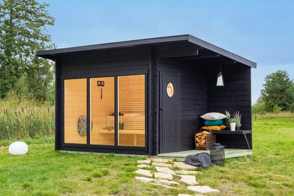 Sauna ogrodowa 3,5x2m Piec Akcesoria Raty Leasing