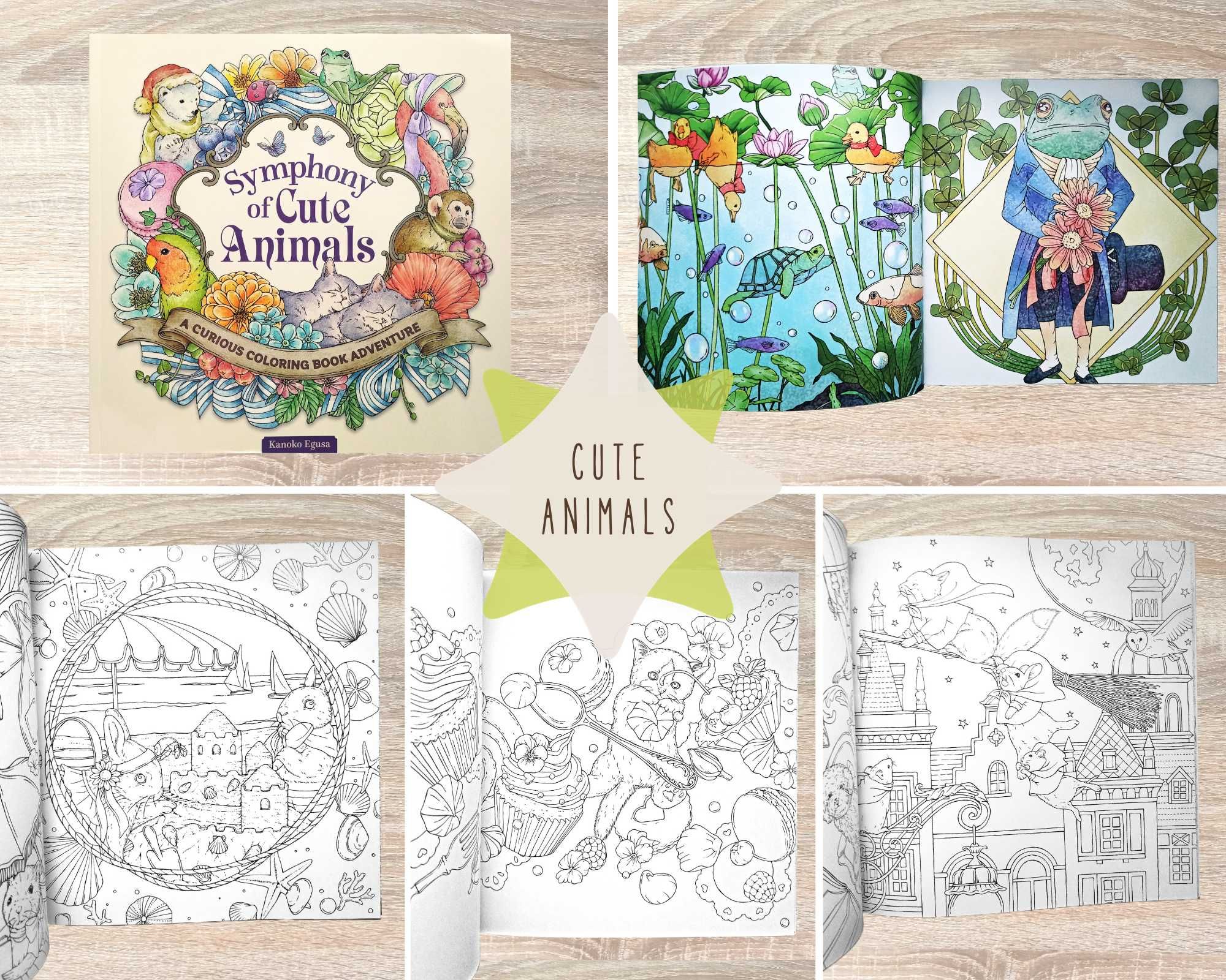 Symphony of Cute Animals: A Curious Coloring Book Adventure [Book]