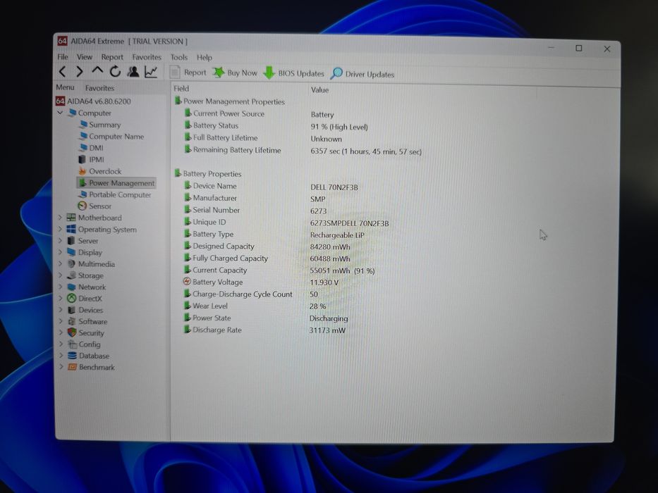 Dell G16 7630 i7-1365/RTX4050 6gb/RAM 16gb/SSD 1000gb