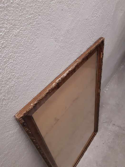 Rama stara drewniana, lustro, vintage