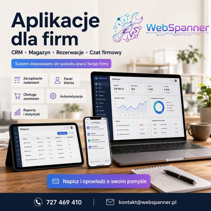 Stworzę program dla Twojej firmy | CRM, magazyn, rezerwacje, systemy