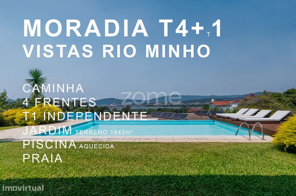 Moradia T4+1 em Caminha vistas para o Rio Minho