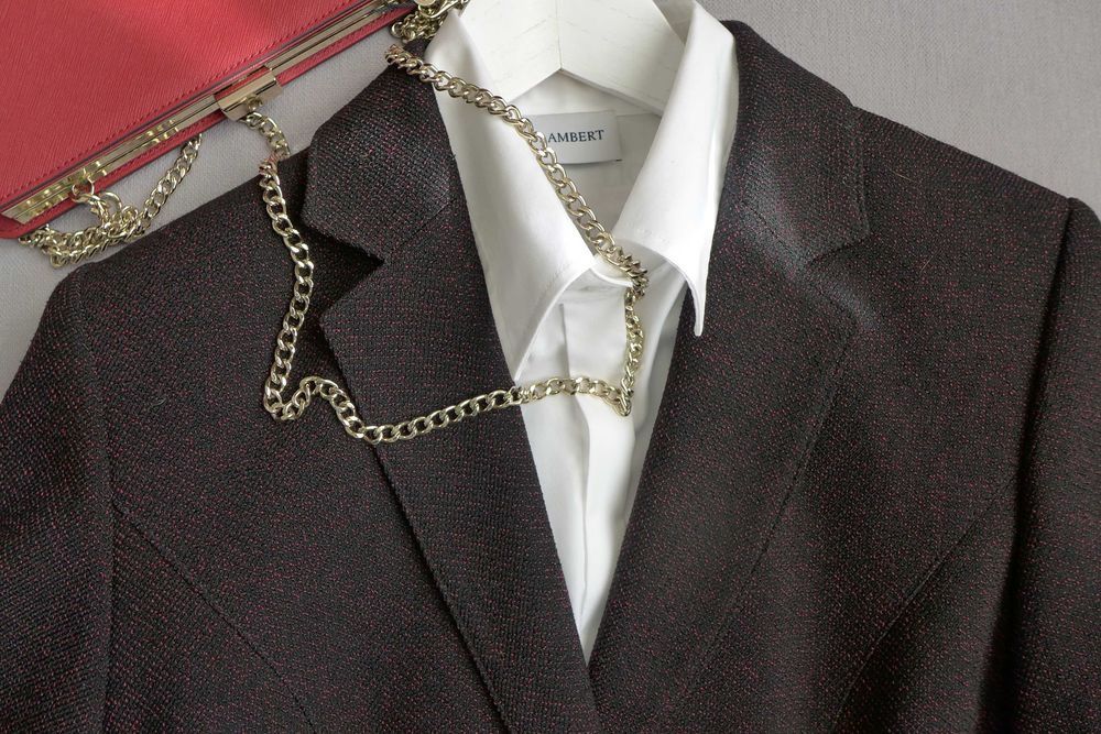 Polski garnitur luksusowa garsonka Żakiet Marynarka Spódnica 36 S 38 M