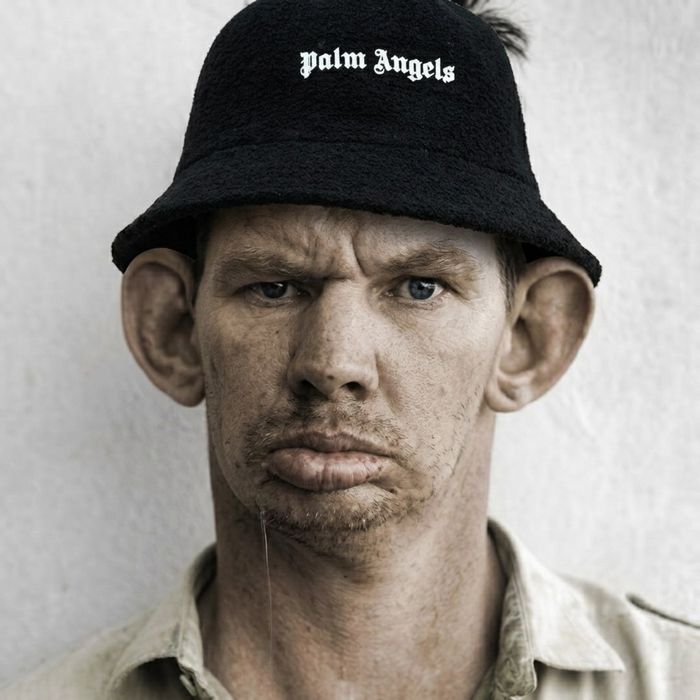 Palm Angels Bouclé Bucket Hat панама