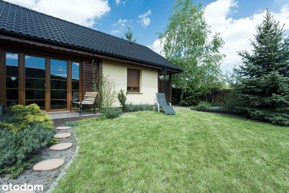 Raj w Borach Niemodlińskich, patio, piec kaflowy, altana, opcja 21 ar.