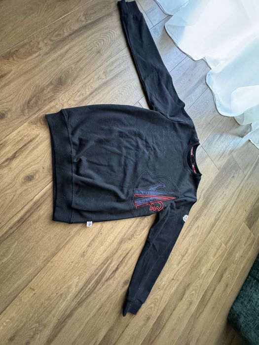 Moncler bluza męska L – czarna, logo na przodzie