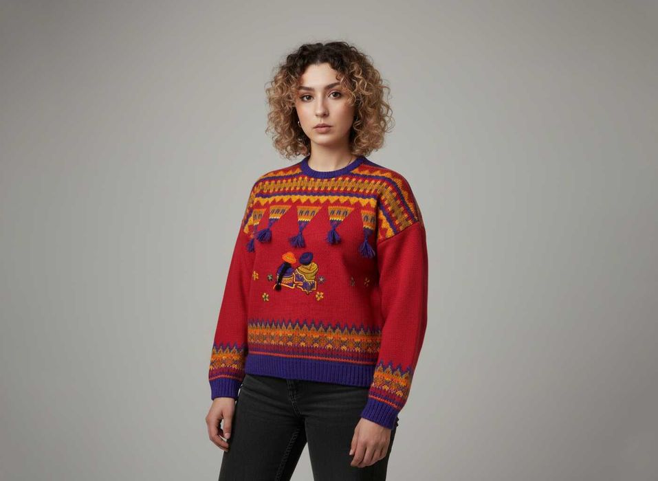 Цікавий жіночий светр Fureria pachamama y2k вінтажний vintage