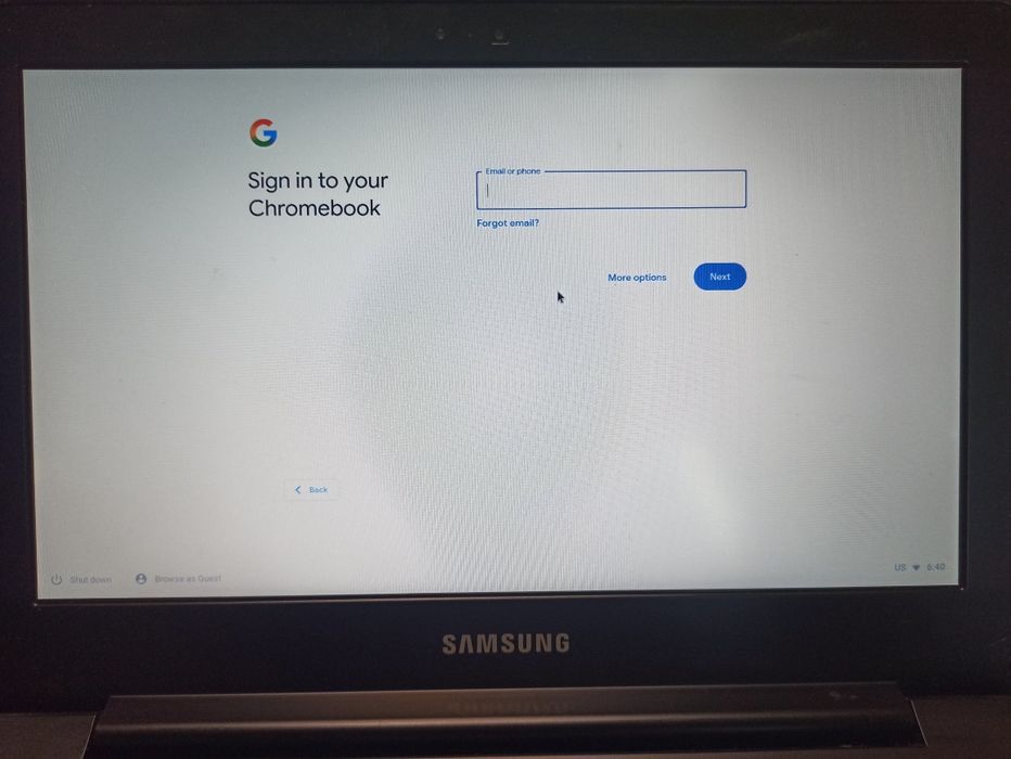 Chromebook samsung model xe503c12
