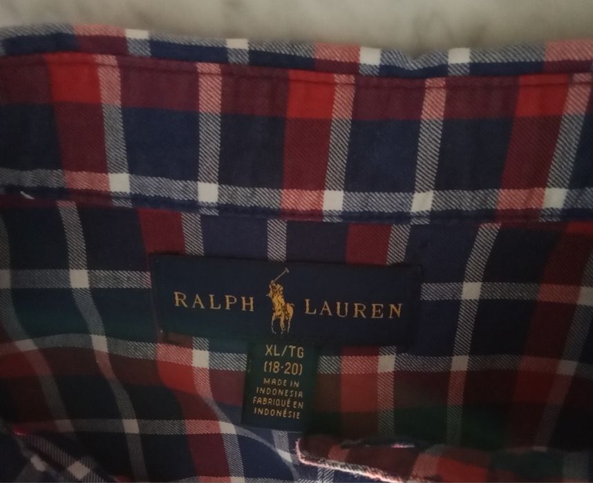 Camisa Xadrez Ralph Lauren Teen I 18-20 Anos