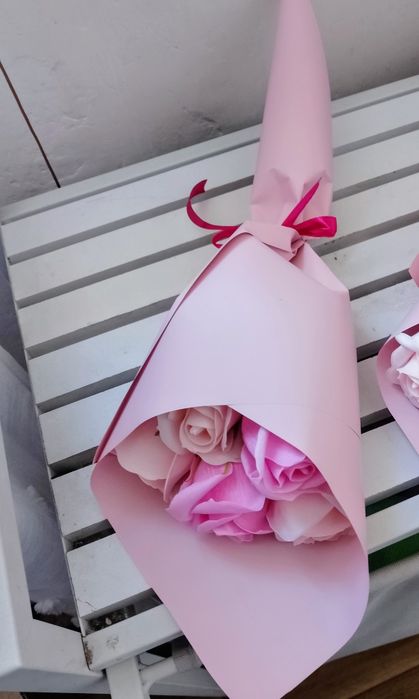 Bukiet mydlany na prezent Dzień Matki zakończenie roku szkolnego