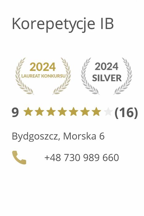 Korepetycje chemia IB - ostatnie miejsca do 2026 exams