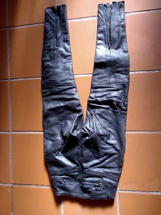 Fato motard todo em pele