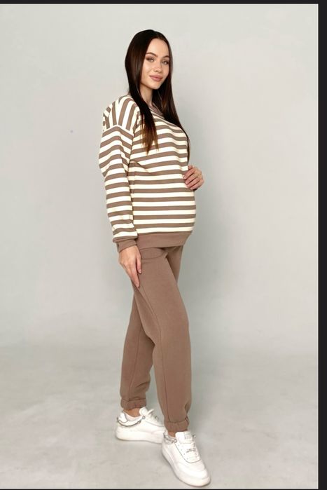 Костюм на флісі для вагітних DIANORA L 48 і лонгслів ASOS для годуючих