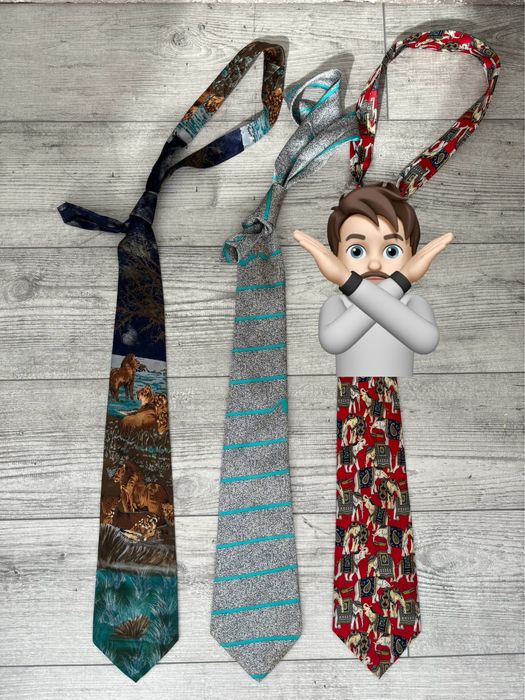 Краватка для костюма. Галстук. 6 штук.