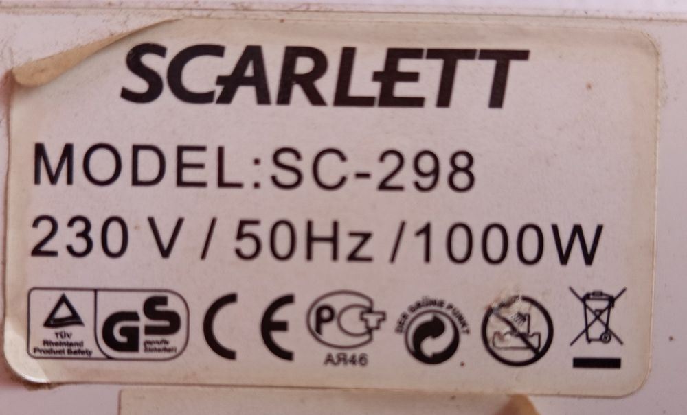 Микроволновка Scarlett sc-298, 1000w