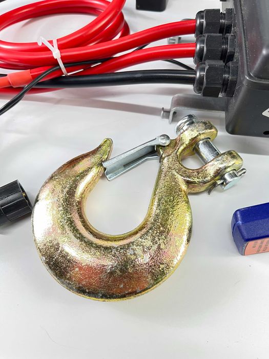 Електрична лебідка 26000 lb / 11793 кг 12V промислова, сталевий трос